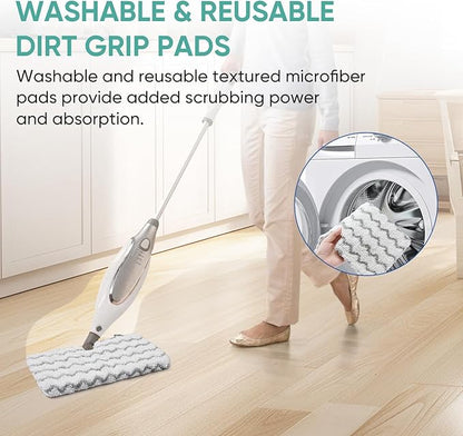 4 Pack S3501 S3601 Steam Pocket Mop Pads for Shark S3500 Series S3501 S3601 S3550 S3901 SE450 S3801CO S3601D S2901 S2902 Steam Mop Pads Washable