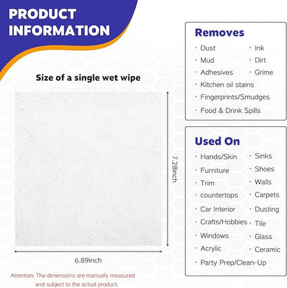 Kitchen Cleaning Wipes Dryer Airfryer Cleaner for Microwave, Air Fryers,Cooktops,Appliance Kitchen Cleaning Cloths Professional Grade Heavy-Duty Cleaning Stove Cleaner Lys (160 Total Wipes)