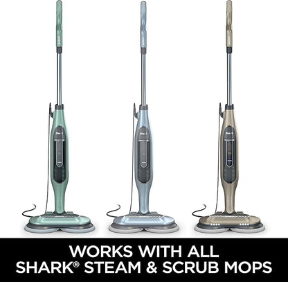 Shark Steam & Scrub Dirt Grip Soft Scrub & Dusting Washable Pads, Fully Reusable, Powerful Cleaning on All Sealed Hard Floors, Compatible with S8001, S8201, S7201 & S7001, Grey, XKITP7000D