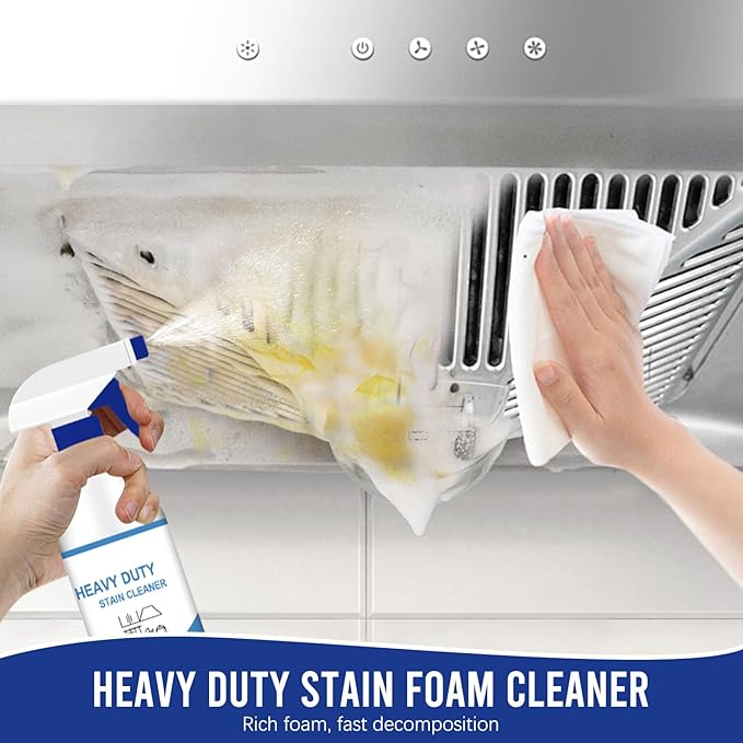 2Pcs New All Purpose Foam Cleaner, Kitchen Cleaning Spray, Kitchen Grease Cleaner for Pots, Countertops, Ovens