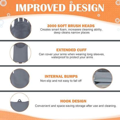 Pet grooming gloves,Dog washing gloves with High-Density Teeth with Five Finger Design to bathing and Massage for Dog