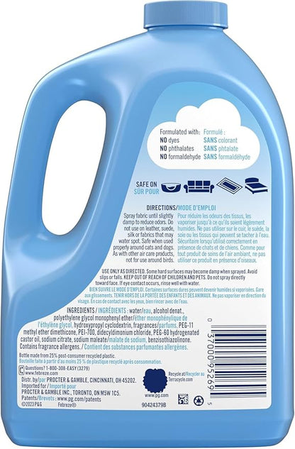Febreez Fabric Pet Odor Fighter Refill, 67.6 fl oz Fabric Refresher, Air Freshener