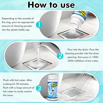 Wild Tornado Sink and Drain Cleaner,Powerful Pipeline Dredging Agent,Drain Clog Remover for for Quick Unclogs Bathroom and Kitchen Sinks,Drains