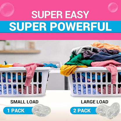 WBM Laundry Detergent Pods, 128 Count | Fresh & Clear Unscented | Laundry Pods 10x Ultrapower Cleaning With Color Protection and Eco-Friendly Packaging
