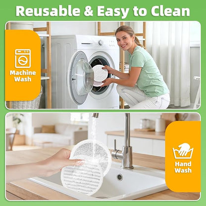 8 Pack Steam Mop Replacement Pads for Shark Steam & Scrub Mop S8201 S8001 S8002BRN S7001 S7201 S7000AMZ S7000 S7020, Dirt Grip Soft Scrub Washable Pads for All Sealed Hard Floors, Part XKITP7000