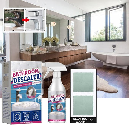2025 Bathroom Descaler Foam Cleaner Spray, Stubborn Stains Cleaner, All-Purpose Rinse Cleaning Foam for Toilet, Bath, Shower, Glass, and Sink (1Pcs)