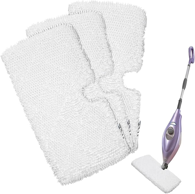 3 Pack S3501 S3601 Steam Pocket Mop Pads for Shark S3500 Series S3501 S3601 S3550 S3901 SE450 S3801CO S3601D S2901 S2902 Steam Mop Pads Washable