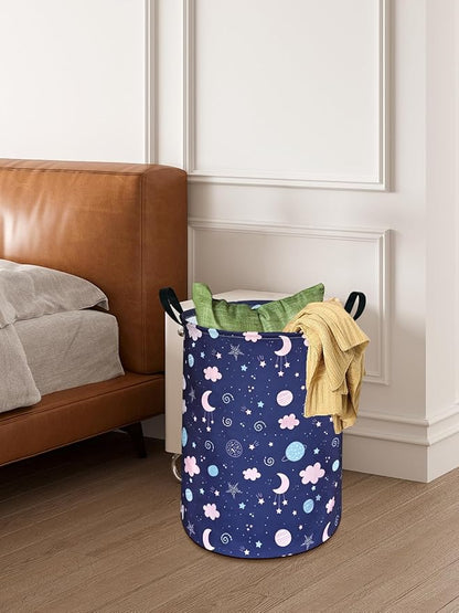 Round Laundry Basket Storage Bins Nursery Hamper Gift Baskets for Home,Office,Home Decor