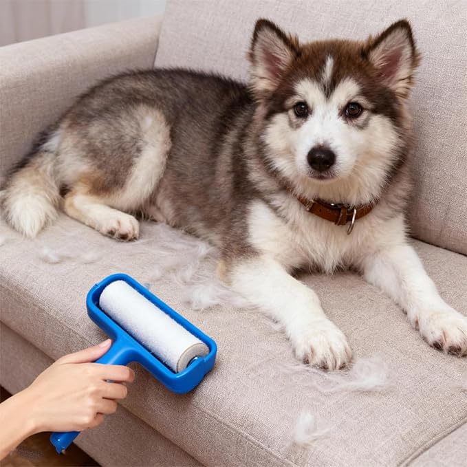 Lint Roller Refills 6.3 inch Great Value 8 pcs Extra Sticky Lint Remover Refills for Pet Hair Clothes Floor 6.3 in Long,1.5 in Diameter Lint Roller Replacement Refills（8 Refills of 480 Sheets Total）