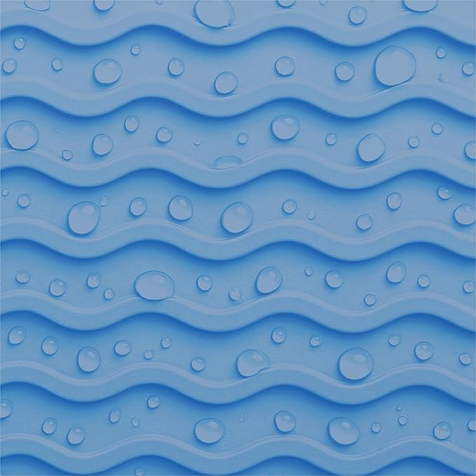 Silicone Drying Mat 16 × 12 – Royal Blue Non-Slip Sink Mat for Kitchen Counter, Heat-Resistant Food-Grade Dish Pad, Easy-Clean Multipurpose Drawer Liner (Royal Blue, 16" x 12")