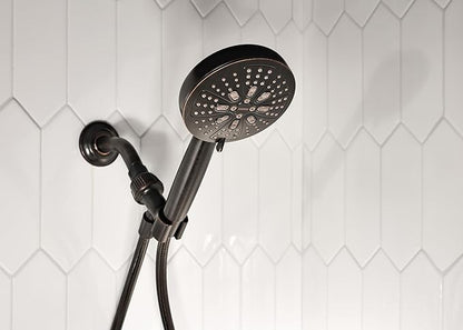 Moen Mediterranean Bronze Hydro Energetix High Pressure Shower Head with Handheld Sprayer Featuring 8 Spray Settings, 200H0BRB