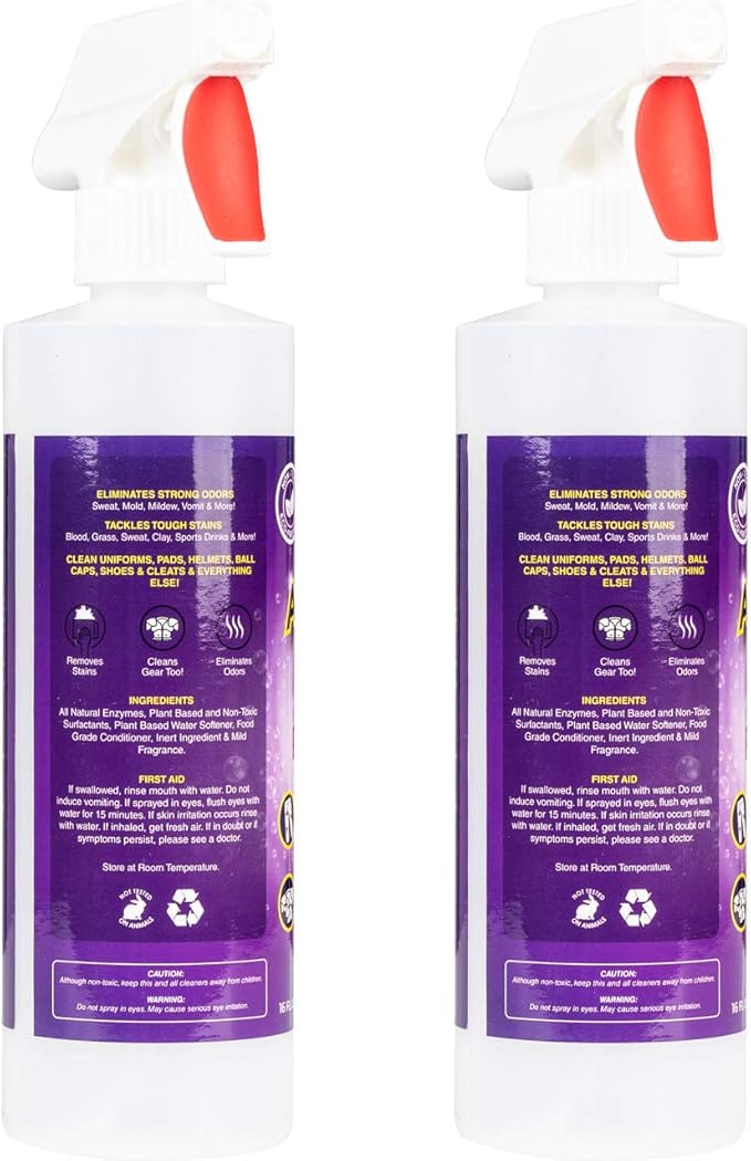 AthletX Amazing Sports Wear Stain & Odor Remover - Grass, Blood & Sweat Stains & Odors - Workout Clothes - Natural Enzymes - USA Made