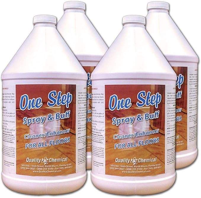 Quality Chemical One Step - Spray and Buff - Floor Restorer - Cleans and polishes in one operation-5 gallon pail