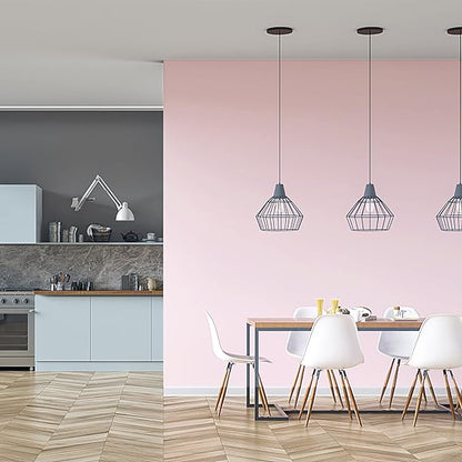 HeloHo Solid Light Pink Wallpaper Matte Textured Peel and Stick Wallpaper 118"X15.7" Modern Self Adhesive Removable Wall Paper Waterproof Contact Paper for Living Room Bedroom Decor