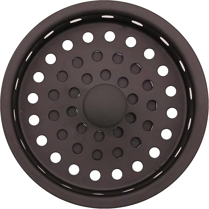 Westbrass A214-12 3-1/2" Post Style Large Kitchen Sink Basket Strainer, Oil Rubbed Bronze