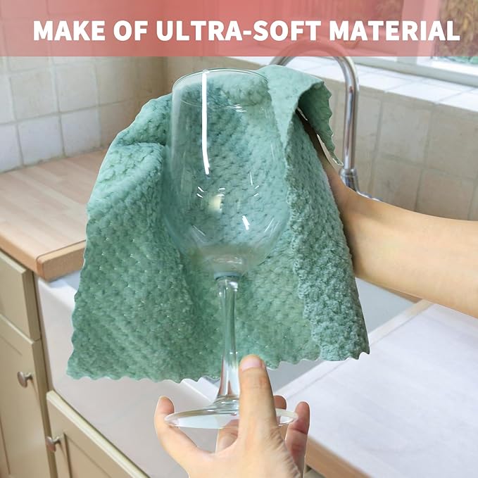 MAVGV Microfiber Cleaning Cloths, Pack of 60, Highly Absorbent Cleaning Supplies, Lint Free Cloths for Multiple-use, Powerful Dust Removal Cleaning Rags for House, Kitchen, Car Care 25 x 25 cm