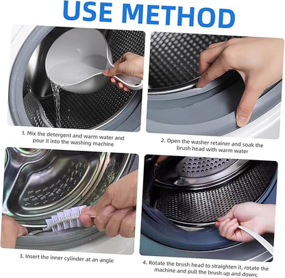 Washing Machine Cleaning Brush for Washer Drum Material Efficiently Removes Dust from Drum Gaps for Front Load Top Loader Washers