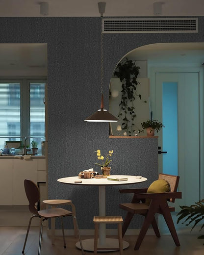 Heroad Grey Peel and Stick Wallpaper Modern Contact Paper Dark Grey and Black Wall Paper Renter Friendly Removable Vinyl Self-Adhesive Waterproof for Bathroom Bedroom Cabinet and Drawer 15.7" x 393"