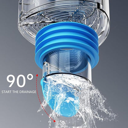 Clear ABS Sink Drain Diverters with Blocking & Clog Detection Quick Install for Kitchen/Bathroom Plumbing Systems Visible Flows Kitchen Filter Device