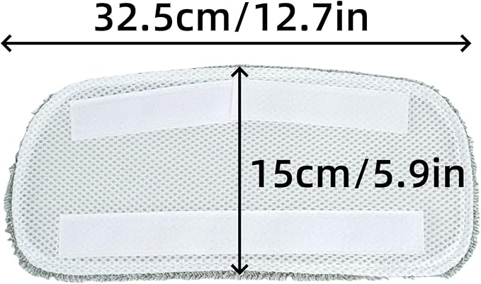 KAiSnova Steam Mop Replacement Pads Compatible with GorFanty GF-6610B/GF-6610, Washable & Reusable Microfiber Mop Cloth Compatible with Neugo NE033 NE033M & Mxnsewr MX-C021 Steam Mop (6 Pack)