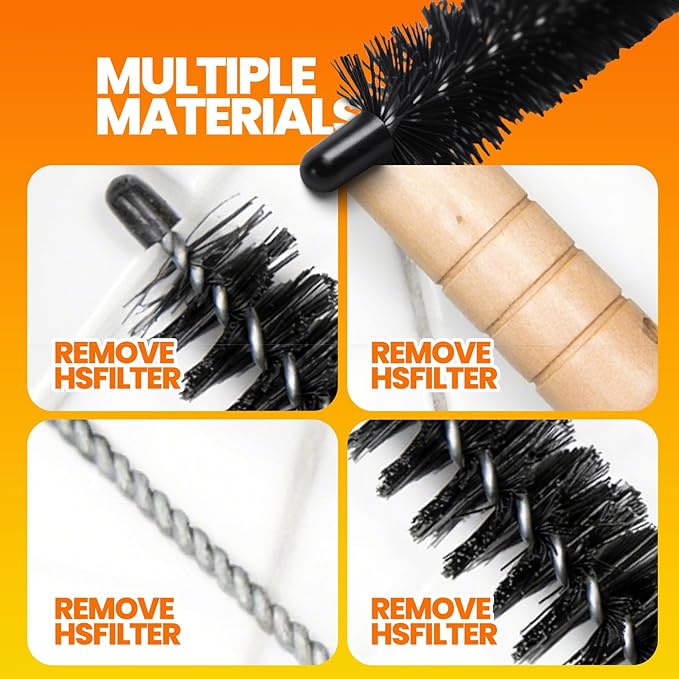 Dryer Vent Cleaner Kit - Long Flexible Vacuum Brush, Dryer Lint Brush Refrigerator Coil Kit, Lint Remover for Removing Dust and Pet Hair