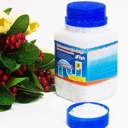 Ifish Pipe Dredge Deodorant, Magic Powder Drain Clog Remover, Pipe Powder Dredge Agent for Kitchen Sink Toilet Bowl Cleaner Bubble Bombs Quick Foaming（1pcs）