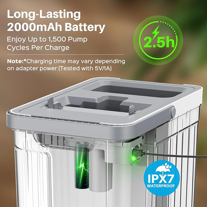 Mop and Bucket Set with AUTO Pump, 3-Zone Separate Dirty and Clean Water, Flat Mop and Bucket System with Wringer and Wheels, 3 Reusable Microfiber Pads, One-Touch Water Filling for Home Cleaning