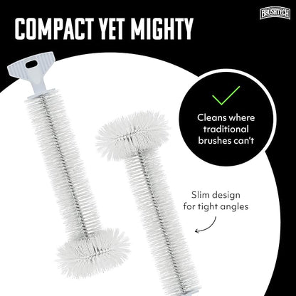 Brushtech Kitchen Sink Disposal Brush - Ergonomic T-Handle Cleaner with Rounded Bristles Designed to Remove Odor-Causing Debris from Sink Drains & Garbage Disposals - Made in USA