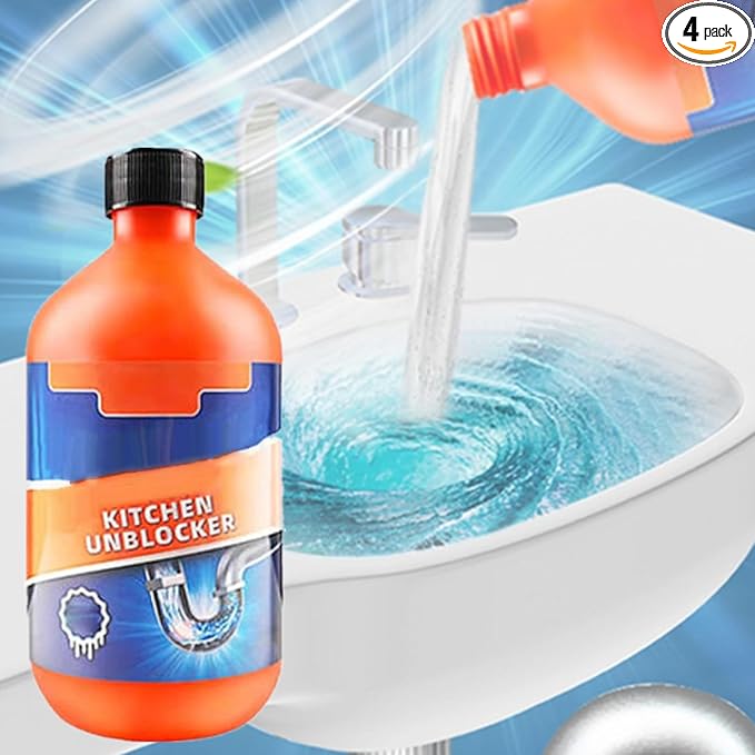 Pipeline Dredging Agent-Momeng Kitchen Unblocker, 2024 New Powerful Pipe Dredge Agent, Foaming Lemon Drain Cleaner, Sink Drain Cleaner for Kitchen Toilet (4)