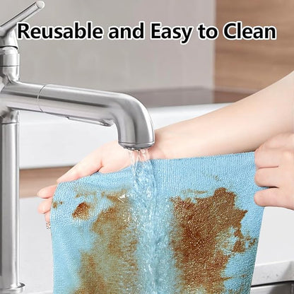Pull-Out Microfiber Cleaning Cloths in Box, 2026 New 20 Pieces Pull-Out Cleaning Cloths, Reusable Cleaning Rags, Soft Absorbent Cloths, Streak-Free Wipes, Suitable for Kitchen Car Care (Gray)