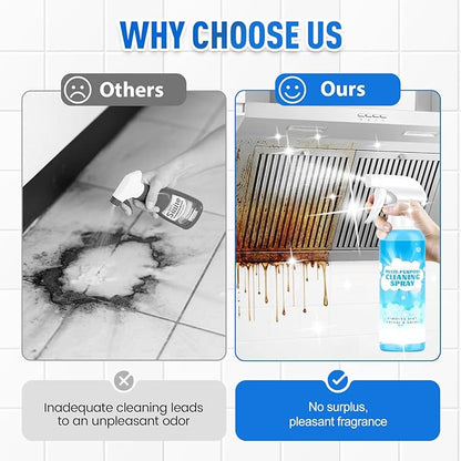 Multifunctional Powerful Spray Kitchen Foam Cleaner, 2025 New Multi-Purpose Cleaning Spray, Easy-To-Use Grease Remover For Kitchen, Fast-Acting Tile Cleaner For Families (3)