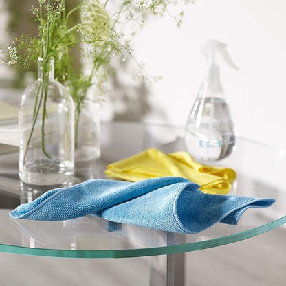 E-Cloth Microfiber Cloth, World's Leading Premium Microfiber Cleaning Cloth, Twice as Durable as Competition, 1 Year Guarantee, Ideal for Kitchen, Countertops, Sinks, and Bathrooms, Blue, 2 Pack