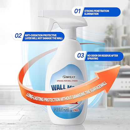 LANWEXY-Highly Effective Removal Spray,Wall Cleaner Spray-Bathroom Foam Cleaner for Shower,Wall,Ceiling,Wood,Kitchens,Tile,Killer with Prevention Inhibitor-3 bottles