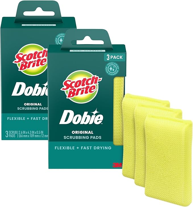 Scotch-Brite Dobie All Purpose Cleaning Pads, Count 6