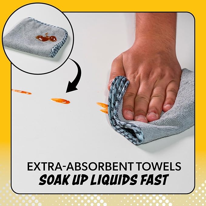 Chemical Guys Microfiber Towels for Cars Microfiber Cleaning Cloth Multi Color Drying Towels Car Detailing for Wash Interior and Glass, 14 x 12 Inch - 6 Pack
