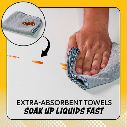 Chemical Guys Microfiber Towels for Cars Microfiber Cleaning Cloth Multi Color Drying Towels Car Detailing for Wash Interior and Glass, 14 x 12 Inch - 24 Pack