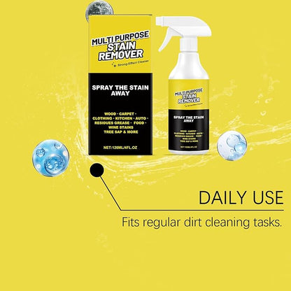 Multi Purpose Stain Remover, A powerful cleaner for kitchens, Kitchen Multi-purpose Foam Cleaner Spray, Fast Acting Cleaner for Kitchen Countertops, Floors, Toilets, Cars (1, 120ML)