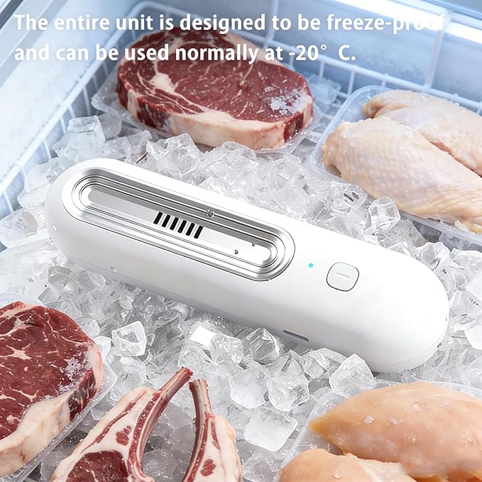 Rechargeable Odor Eliminator for Fridge, Compact Cordless Deodorizer Keeps Food Fresher, No Filter Replacement, USB Charging for Kitchen, Freezer & Food Storage