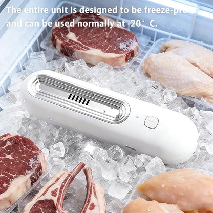 Rechargeable Odor Eliminator for Fridge, Compact Cordless Deodorizer Keeps Food Fresher, No Filter Replacement, USB Charging for Kitchen, Freezer & Food Storage