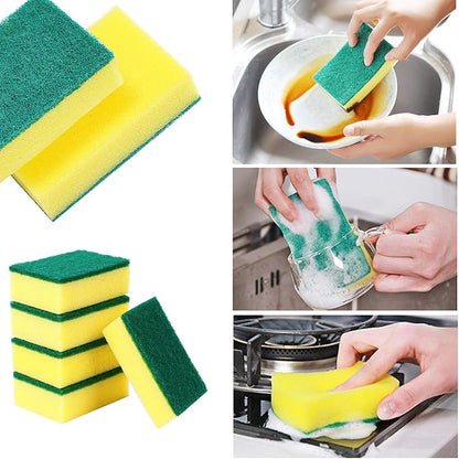 36 Pack Dishwashing Sponge Individually Wrapped, Non Scratch Scrub Sponges Scouring Pad for Household Cleaning, Sink, Pots, Pans, Kitchen,Hotel,Car.