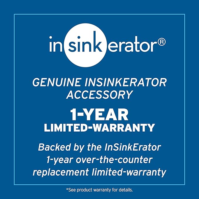 INSINKERATOR Garbage Disposal Air Switch Kit, Dual Outlet Sink Top Switch Button for All INSINKERATOR Food Waste Disposer Models, Chrome/White STS-OO