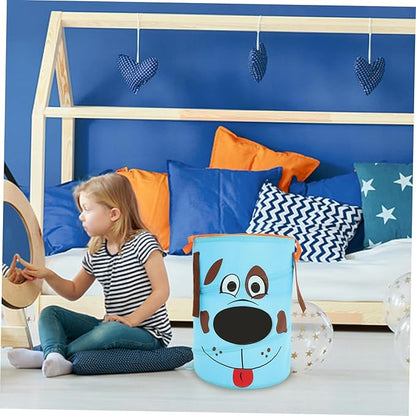 MAGICLULU 1pc Foldable Storage Basket for Pets Sky- Portable Organizer for Toys Laundry and Sundries Handles for Bedroom Nursery and Bathroom