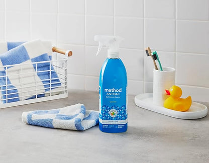 Method Antibacterial Bathroom Cleaner, Spearmint, Removes Mold + Mildew stains, 28 Fl Oz