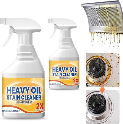 Kitchen Heavy Oil Cleaner, Kitchen Heavy Duty Cleaner Spray, Stain Cleaning Agent for Stove Surfaces, Portable Degreasing Spray with Appliances (2)