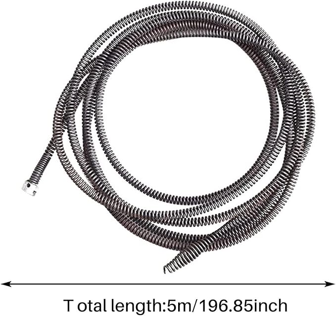 Pipe Dredging Tool,Spring Loaded Pipe Dredging Tools | Clog Cleaner Clamp Tool,Universal Flexible Hose, Flexible Spring Pipe