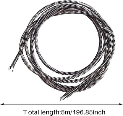 Pipe Dredging Tool,Spring Loaded Pipe Dredging Tools | Clog Cleaner Clamp Tool,Universal Flexible Hose, Flexible Spring Pipe