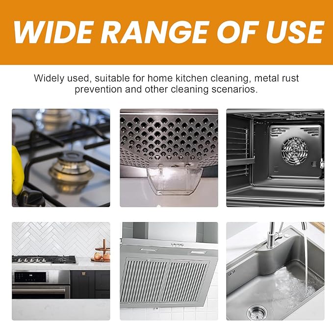 Stainless Steel Scratch Remover for Appliances, Multi-Purpose Scratch Remover Paste for Oven, Sink, Fridge & Cookware, Cleans Grease, Scuffs & Restores Shine (1)