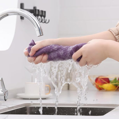 Kitinjoy 100% Cotton Waffle Weave Kitchen Hand Towels (13 X 28 Inches, Lavender), 12-Pack Super Soft and Absorbent Dish Towel for Drying Dishes