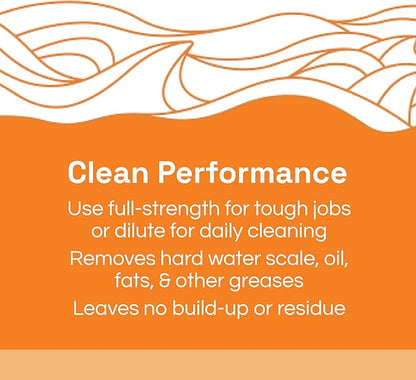 Clean Republic Heavy-Duty Degreaser, Multi-Surface Cleaner for Ovens, Stove Tops, Grills, and More, 1 Gallon Bottle, 4-Pack