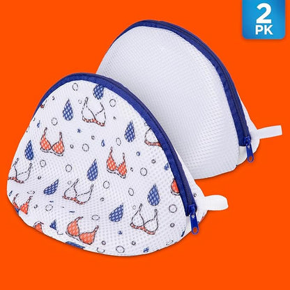 Tide Bra Wash Bag, Mesh Lingerie Laundry Bag for Wash Machine, Holds 1 Bra, Protection from Snagging, Ripping, or Tearing, 2 Pack